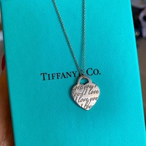 Tiffany’s & Co I love you necklace